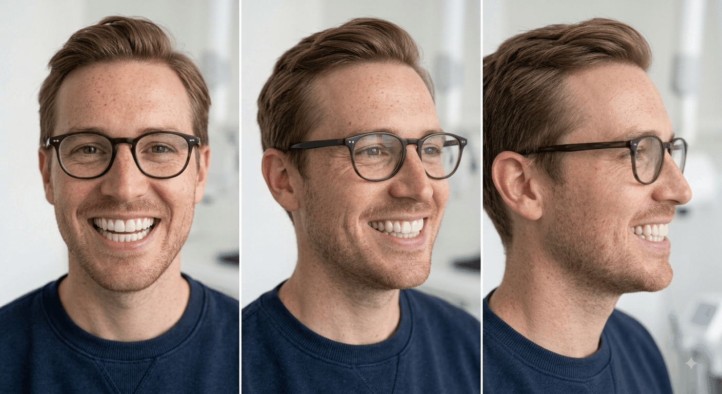 AI-enhanced smile simulation example 1